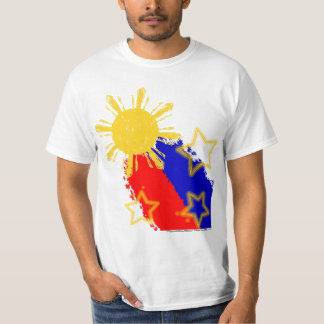 Filipijnen schieten Sun en begint met Vlag T-shirt