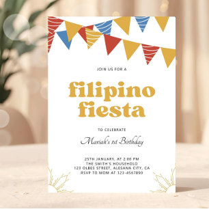 Filipijnen Sun Filipino Fiesta Uitnodiging Boho