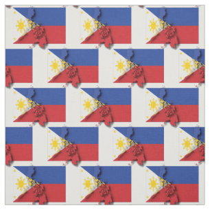 FILIPIJNEN Vlag Filipijnse kaart Stof