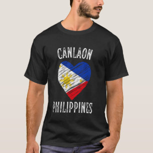 Filipijnen Vlag Hart Canlaon City T-shirt