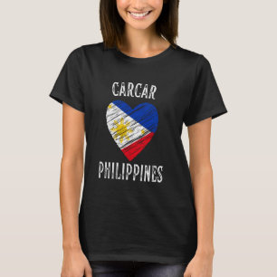 Filipijnen Vlag Hart Carcar City T-shirt