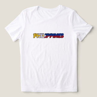Filipijnen Vlag Typografie T-Shirt