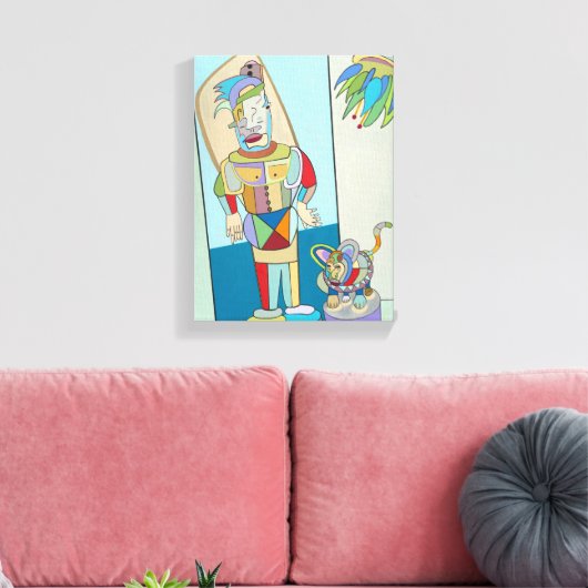 "Filipijns en kat" door Ruchell Alexander Canvas Afdruk (Insitu (Woonkamer))