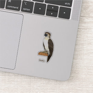 Filipijnse adelaar vogel cartoon illustratie sticker