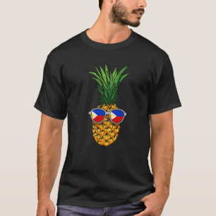 Filipijnse Ananas Filipijnen Vlag Zonnebril Som T-shirt