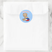 Filipijnse Baby Ronde Sticker (Tas)