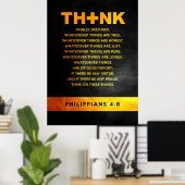 Filipijnse Bijbelse versie 4:8 Poster (Thuiskantoor)