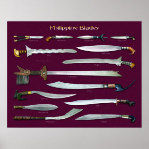 Filipijnse blades 1/2-schaal poster