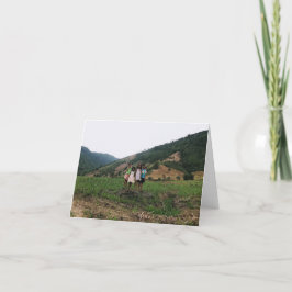 Filipijnse boerenkinderen bedankkaart