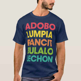 Filipijnse eten jongen t-shirt