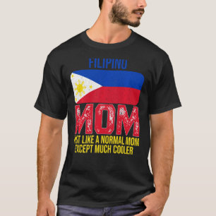  Filipijnse Moeder Filippijnen Vlag Moeder's Da T-shirt