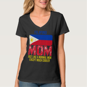 Filipijnse Moeder Filippijnen Vlag Moeder's Da T-shirt