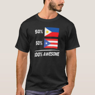 Filipijnse Puerto Ricaanse vlag Filipijnen Puerto T-shirt
