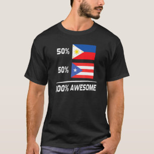 Filipijnse Puerto Ricaanse vlag Filipijnen Puerto T-shirt