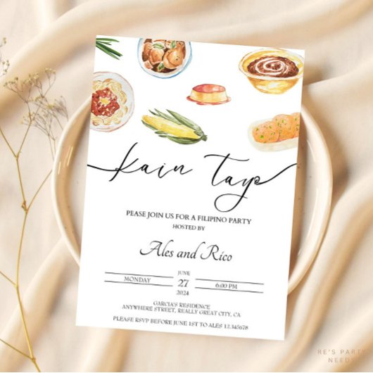 Filipijnse verjaardagsfeest uitnodiging Filipijnen