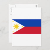 Filipijnse vlag briefkaart (Voorkant / Achterkant)