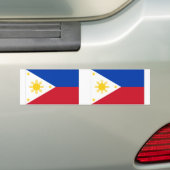 Filipijnse vlag bumpersticker (Op auto)