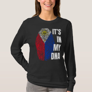 Filipijnse vlag Dna Fingerprint Filipijnen T-shirt