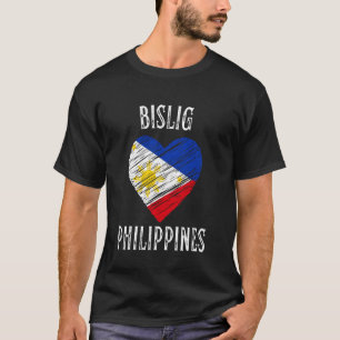 Filipijnse Vlag Hart Bislig City T-shirt