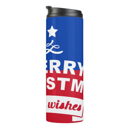 Filipijnse vlag Kerstmis: Vrolijk Kerstmis & Best Thermosbeker (Geroteerd rechts)