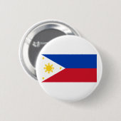 Filipijnse vlag, nationale vlag van de Filipijnse Ronde Button 5,7 Cm (Voorkant /achterkant)