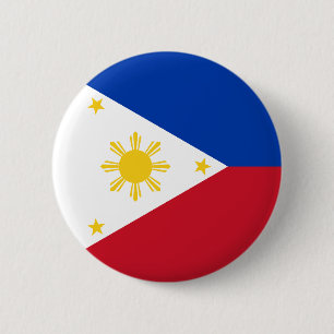 Filipijnse vlag ronde button 5,7 cm