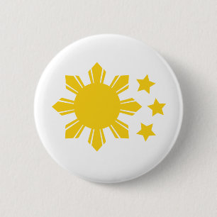 Filipijnse vlag - trots om Pinoy te zijn! Ronde Button 5,7 Cm