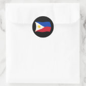 Filipijnse Vlagsticker Ronde Sticker (Tas)