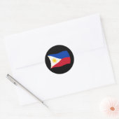 Filipijnse Vlagsticker Ronde Sticker (Envelop)