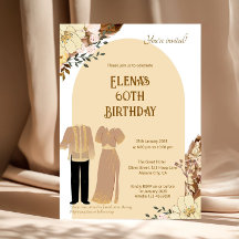 Filipiniana Atteinte Anniversaire Invitation Filip