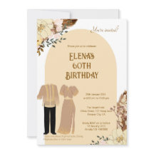 Filipiniana Atteinte Anniversaire Invitation Filip