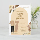 Filipiniana Atteinte Anniversaire Invitation Filip (Debout devant)