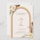 Filipiniana Filippijnse bruiloft uitnodiging Boho (Voorkant)