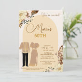 Filipiniana Thème Anniversaire Invitation Filipino (Debout devant)