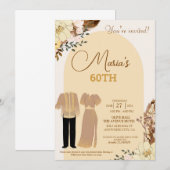 Filipiniana Thème Anniversaire Invitation Filipino (Devant / Derrière)