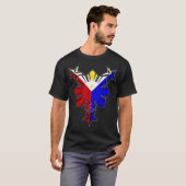 Filipino Flag Sun en Stars Shirt (Voorkant volledig)