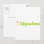 Filipino Food Briefkaart (Voorkant / Achterkant)