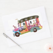 Filipino Jeepney Ride Rechthoekige Sticker (Envelop)