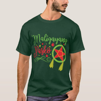 Filipino Kerst Mis Paskó T-shirt
