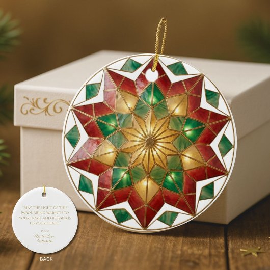 Filipino Parol Inspired Christmas Keepsake Keramisch Ornament