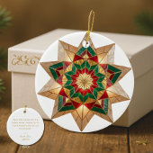 Filipino Parol Warmth and Joy Christmas Keramisch Ornament