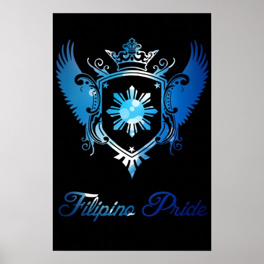 Filipino Pride Crest Poster (Voorkant)