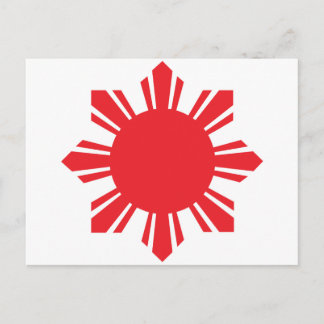 Filipino Sun - Red Briefkaart
