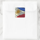 filipinovlag vierkante sticker (Tas)
