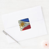 filipinovlag vierkante sticker (Envelop)