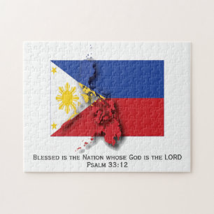 FILIPPEN Blessed Nation FILIPINO FLAG Legpuzzel