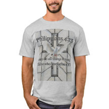 Filippensen 4:13 Bijbelvers Heren T-shirt