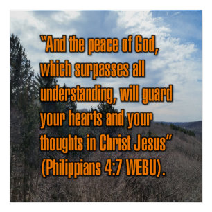 Filippensen 4:7 WEBU Perfect Poster