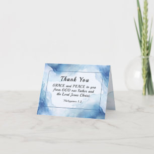 Filippenzen 1:2-3 Genade en vrede voor u Bijbel Bedankkaart