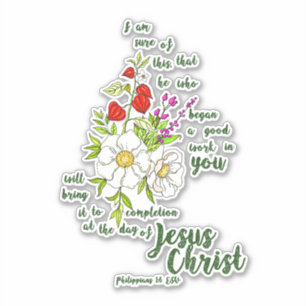 Filippenzen 1:6 sticker